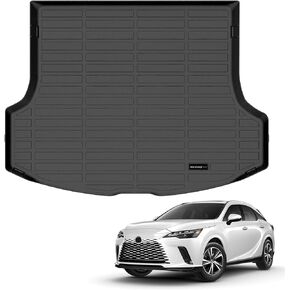 All Weather Cargo Mat Fit for Lexus RX 2023 2024 TPE Rubber Cargo Liner Set RX Accessories All Season Guard Odorless Anti-Slip Trunk Tray Black