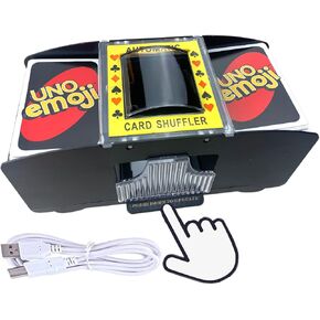 Card Shufflers USB/Battery Operated Casino Automatic Playing Cards Shuffler Electric Poker Shuffling Machine for UNO Card Game Night 1-2 Decks in Saudi Arabia