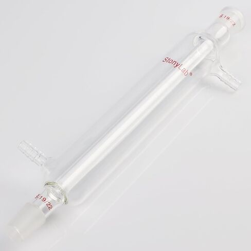 stonylab Liebig Condenser with 19/22 Joint, 200 mm Jacket Length Borosilicate Glass Liebig Condenser Lab Glass Condenser in Saudi Arabia