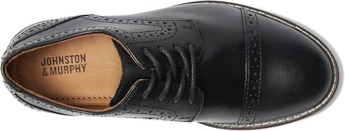 Johnston & Murphy Boy's Conard Cap Toe (Toddler/Little Kid) Oxford in Saudi Arabia