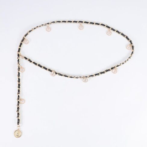 عدد 5 عطر صغير سلسلة معدنية حزام مضفر الخصر حزام الخصر سلسلة الجسم المعدنية الجمال رئيس قلادة الخصر سلسلة السيدات in Kuwait