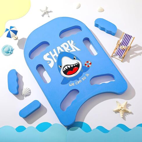 Swim Kickboard Cartoon Shark Swimming Training Kickboard for Kids Training Kickboard with Non Slip Edges and 6 Hole Handles Lightweight EVA Training Boards for Adult Pool Exercise Beach in Kuwait