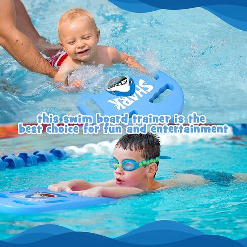 Swim Kickboard Cartoon Shark Swimming Training Kickboard for Kids Training Kickboard with Non Slip Edges and 6 Hole Handles Lightweight EVA Training Boards for Adult Pool Exercise Beach in Saudi Arabia