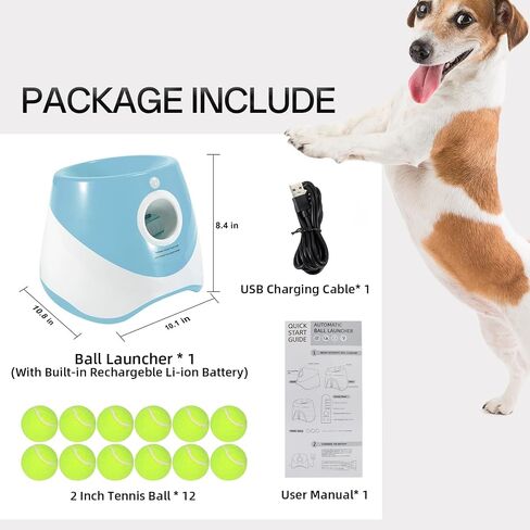 2Inch-Tennis Ball Throwing Refill for Automatic Ball Launcher, Good for small dogs Indoor Outdoor Thrower Machine (12PCS Tennis Balls only) in Kuwait