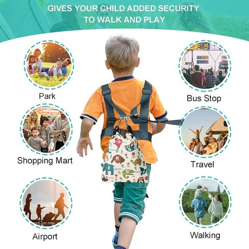 Safety Harness for Older Children Secure Walking Harness with Autism Awareness Perfect for Autism, ADHD, ASD Child Aged 3-6 in Saudi Arabia