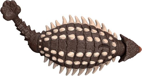 Mattel Jurassic World Dominion Roar Strikers Ankylosaurus Dinosaur Action Figure with Roaring Sound and Attack Action, Toy Gift Physical & Digital Play in Saudi Arabia