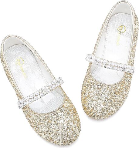Toddler Girls Dress Shoes Girls Flower Shoes Princess Wedding Party Girls Flats for Little/Big Kids in Saudi Arabia
