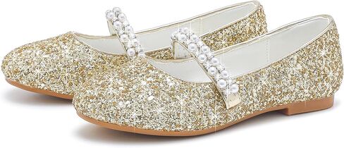 Toddler Girls Dress Shoes Girls Flower Shoes Princess Wedding Party Girls Flats for Little/Big Kids in Saudi Arabia