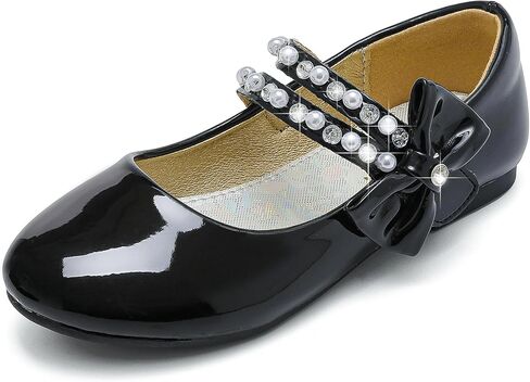 Toddler Girls Dress Shoes Girls Flower Shoes Princess Wedding Party Girls Flats for Little/Big Kids in Saudi Arabia