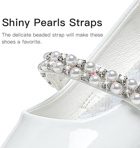 Toddler Girls Dress Shoes Girls Flower Shoes Princess Wedding Party Girls Flats for Little/Big Kids in Saudi Arabia