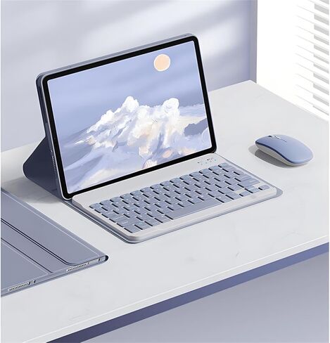 حافظة لوحة مفاتيح لجهاز Xiaomi Pad 6/6 Pro، لوحة مفاتيح لاسلكية بإضاءة خلفية قابلة للفصل مع غطاء حماية مغناطيسي، ماوس، أسود in Saudi Arabia