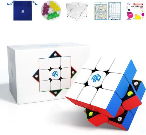 356 M, 3x3 Magnetic Speed Cube Gans 356M Magic Cube with Extra GES, Stickerless (ver. 2020) in Saudi Arabia