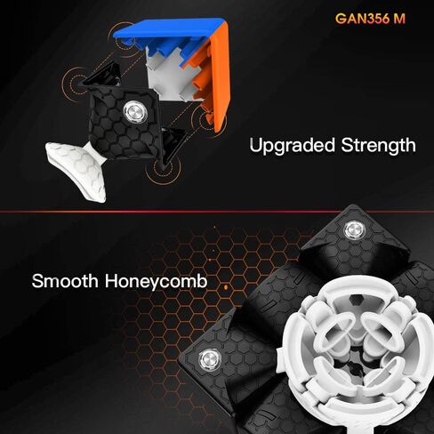 356 M, 3x3 Magnetic Speed Cube Gans 356M Magic Cube with Extra GES, Stickerless (ver. 2020) in Saudi Arabia