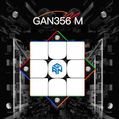 356 M, 3x3 Magnetic Speed Cube Gans 356M Magic Cube with Extra GES, Stickerless (ver. 2020) in Saudi Arabia