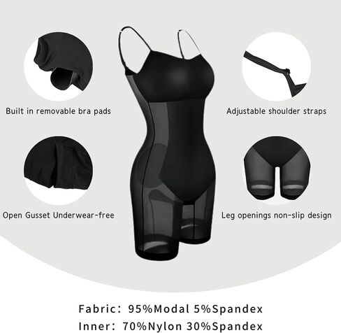 Shapewear Dress For Women 8 In 1 Shapewear Tummy Control Dress Built In Shapewear Bra 2024 Strap Skims Bodycon Dress in Saudi Arabia