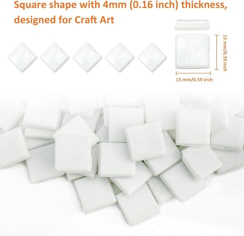 Mural Mosaic Tiles for Crafts Bulk, 200g Black Mosaic Glass Pieces for Decor Mosaic Outdoor Side Table,Mosaic Kits Supplies(Black) in Saudi Arabia