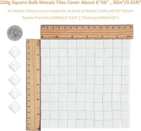 Mural Mosaic Tiles for Crafts Bulk, 200g Black Mosaic Glass Pieces for Decor Mosaic Outdoor Side Table,Mosaic Kits Supplies(Black) in Saudi Arabia