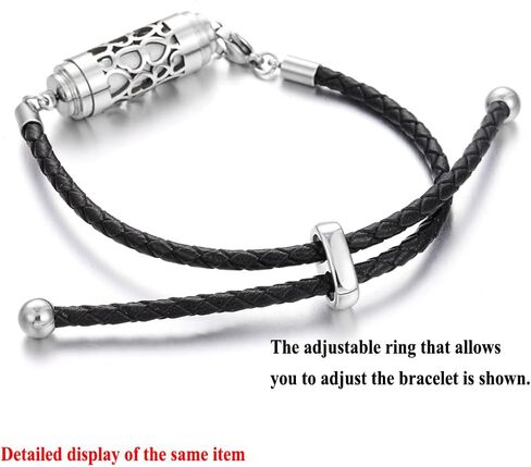 JEAN SMILE عزز أناقتك ورفاهيتك من خلال سوار العلاج العطري الجلدي القابل للتعديل - الرفيق المثالي للزيوت العطرية. XL104 in Kuwait