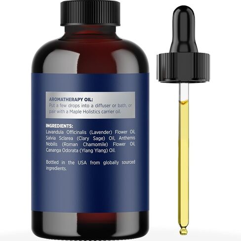 مزيج الزيوت العطرية للناشر - مزيج الزيوت العطرية المنعشة مع شجرة الشاي والنعناع والأوكالبتوس والزيوت العطرية للنعناع للناشرين في المنزل والاستحمام والعلاج العطري 4oz in Kuwait