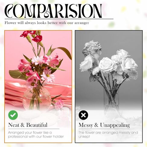 حامل ترتيب الزهور، 3 قطع شبكة زهور قابلة لإعادة الاستخدام، منظم أسلاك زهور الضفدع لمزهرية سيقان الزهور لتثبيت النباتات in Kuwait