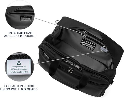 حقيبة سفر كلاسيكية خفيفة الوزن من ترافيل برو كرو، حقيبة سفر تحت المقعد، للرجال والنساء، باللون الأسود in Kuwait