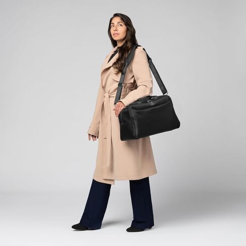 حقيبة سفر كلاسيكية خفيفة الوزن من ترافيل برو كرو، حقيبة سفر تحت المقعد، للرجال والنساء، باللون الأسود in Kuwait