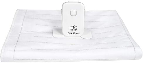 منبه جارديان للتبول اللاإرادي بجانب السرير للأطفال والمراهقين والبالغين مع صوت عالٍ واهتزاز قوي لإيقاظ الأشخاص الذين ينامون بعمق (السرير)، أبيض in Kuwait