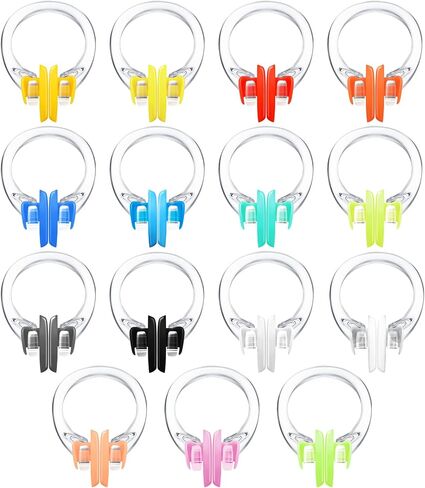 50 Packs Swimming Nose Clip Swim Nose Clip with Waterproof Silica Gel Silicone Nose Plugs Surfing Nose Plug Protector Soft Latex Plugs for Kids and Adults Swimmers Swimming Pool, Multi Color in Saudi Arabia