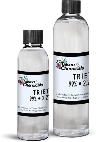 Triethanolamine (Tea) for Cosmetics 125 mL 99% pH Balancer, Surfactants DIY Skincare and Cosmetic Products by Talsen Chemicals in Kuwait