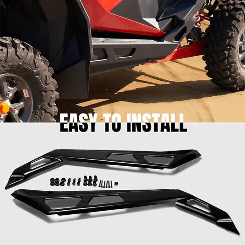 A & UTV PRO 2-Seat Low Profile Rock Sliders لعام 2020-2023 Polaris RZR PRO XP/RZR PRO R/Turbo R، قضبان نيرف الفولاذية شديدة التحمل، ملحقات الخطوات الجانبية لشجرة كيكرز، استبدل OEM # 2883760-293 in Saudi Arabia