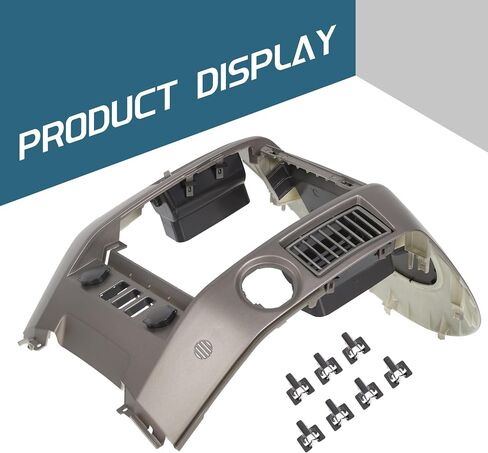 KUAFU Center Dash Audio A/C Instrument Panel Bezel Cover Lid Compatible with Nissan 2004-2006 Titan XE SE Armada SE Replace for 682578S800 - Gray in Saudi Arabia