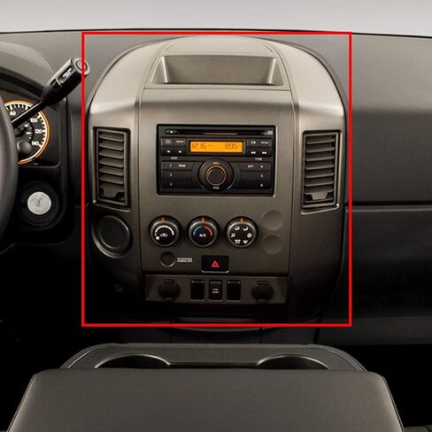 KUAFU Center Dash Audio A/C Instrument Panel Bezel Cover Lid Compatible with Nissan 2004-2006 Titan XE SE Armada SE Replace for 682578S800 - Gray in Saudi Arabia