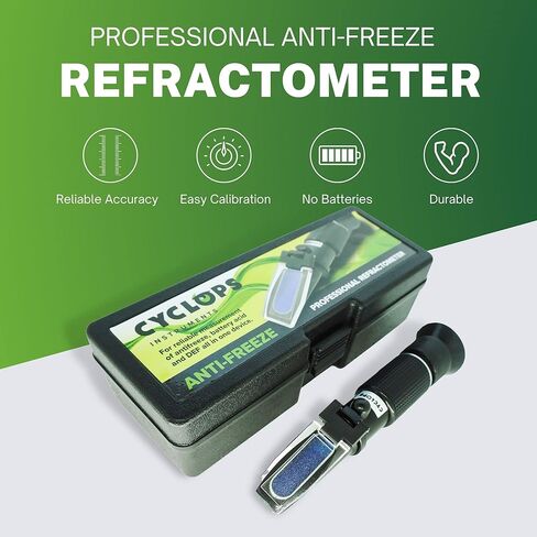أدوات العملاق مانع التجمد الممتاز فهرنهايت، AdBlue، DEF، حمض البطارية، وسائل غسيل الزجاج الأمامي | يقيس درجة حرارة نقطة التجمد والتركيز in Kuwait