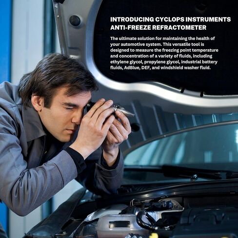 أدوات العملاق مانع التجمد الممتاز فهرنهايت، AdBlue، DEF، حمض البطارية، وسائل غسيل الزجاج الأمامي | يقيس درجة حرارة نقطة التجمد والتركيز in Kuwait