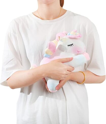 AIXINI Plush Unicorn Stuffed Animal Pillows Toy, 11.8 Inch Cute Soft Colorful Rainbow Unicorn Plushie Gifts for Girls in Kuwait