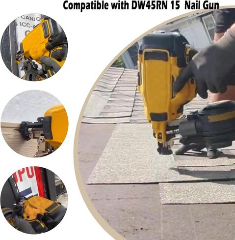 طقم محول مسامير جوانب الفينيل 45RN-VSA، بديل لـ DeWalt DW45RN، DW45RN طقم مسامير تثبيت الأسطح الجانبية مع زنبرك، أسود in Kuwait