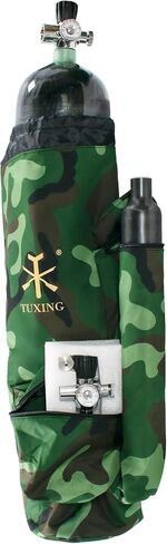 TUXING Pcp Carbon Fiber Tank,Paintball Air Tank & Cylinder Camo Carrier Bag Pouch Backpack (6.8L/9L) in Saudi Arabia