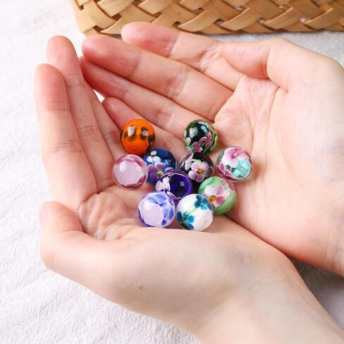 FUTUREPLUSX 10PSC Flower Style Marbles Games for Kids，10PCS Glass Marbles with Gift Box for Marbles Run Games Colored Marbles for Vase 2-4 Player Games in Saudi Arabia
