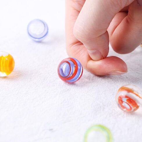 FUTUREPLUSX 10PSC Flower Style Marbles Games for Kids，10PCS Glass Marbles with Gift Box for Marbles Run Games Colored Marbles for Vase 2-4 Player Games in Saudi Arabia