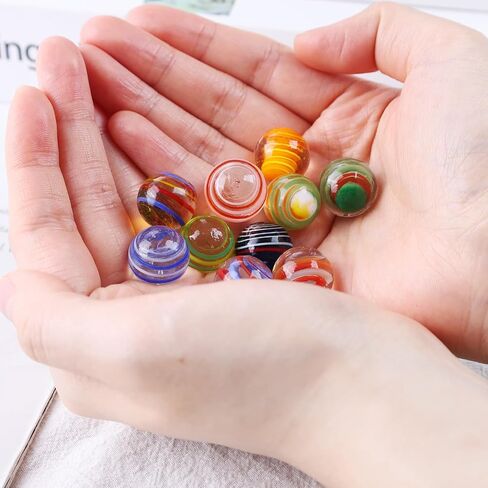 FUTUREPLUSX 10PSC Flower Style Marbles Games for Kids，10PCS Glass Marbles with Gift Box for Marbles Run Games Colored Marbles for Vase 2-4 Player Games in Saudi Arabia
