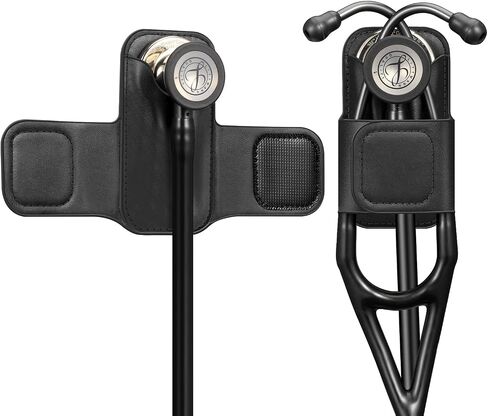 Stethoscope Holder Clip, Premium Leather Stethoscope Hip Holder Lightweight Portable Holster for Physicians, Nurses, EMT, Medical Nursing Students,for 3M Littmann & Most Stethoscope (Rose Gold) in Saudi Arabia