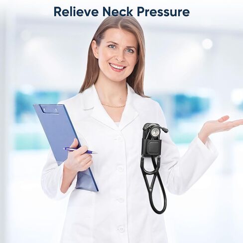 Stethoscope Holder Clip, Premium Leather Stethoscope Hip Holder Lightweight Portable Holster for Physicians, Nurses, EMT, Medical Nursing Students,for 3M Littmann & Most Stethoscope (Rose Gold) in Saudi Arabia