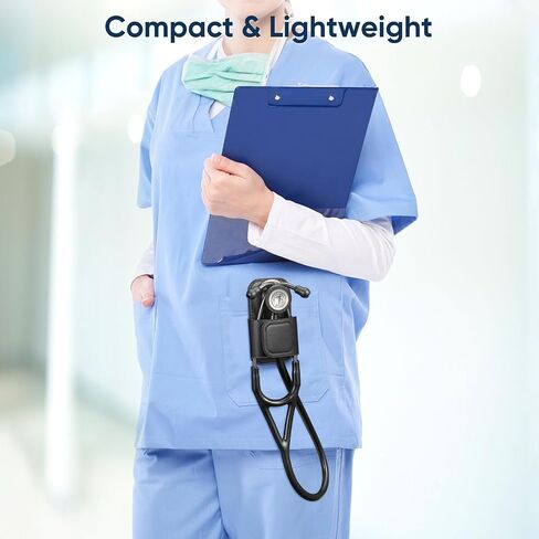 Stethoscope Holder Clip, Premium Leather Stethoscope Hip Holder Lightweight Portable Holster for Physicians, Nurses, EMT, Medical Nursing Students,for 3M Littmann & Most Stethoscope (Rose Gold) in Saudi Arabia