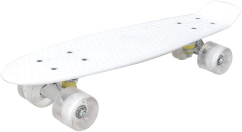 لوح تزلج مقاس 22 بوصة، لوح تزلج صغير كامل طراز ريترو مع عجلات مضيئة ملونة للأطفال والأولاد والبنات والمبتدئين والشباب والمراهقين والبالغين in Kuwait