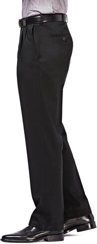 Haggar Men's Premium No Iron Khaki Classic Fit Pleat Front Regular and Big & Tall Sizes in Kuwait