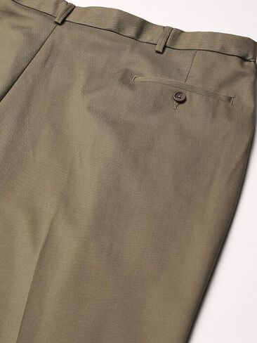 Haggar Men's Premium No Iron Khaki Classic Fit Pleat Front Regular and Big & Tall Sizes in Kuwait