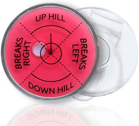 علامة كرة مستوى القارئ باللون الأخضر للجولف مع علامة كرة مساعدة للقراءة باللون الأخضر بدقة عالية | قلم تحديد مستوى الرأس للجولف مع مستوى الفقاعات | إكسسوارات الجولف بمشبك قبعة الجولف True Aim Ball Marker للرجال in Kuwait