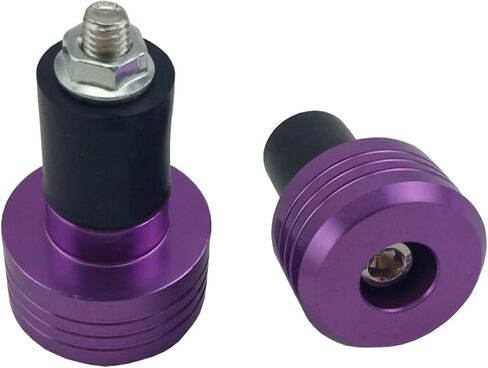 Motorcycle Handlebar Ends,7/8'' Handle Bar Slider Caps Weight Plugs CNC Aluminum (Black) in Saudi Arabia