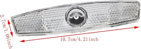 عاكسات تحذير سلامة الدراجة، عاكسات عجلة الدراجة، عاكسات عجلة الدراجة مع أبازيم للدراجات الجبلية على الطرق، ملحقات الركوب الليلي (أبيض) مجموعتان in Kuwait