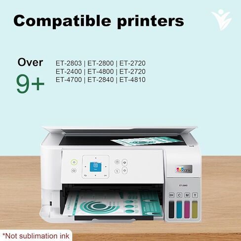 زجاجات إعادة تعبئة الحبر 522 (ليس حبر التسامي) استبدال عالي السعة لـ 522 حبر إعادة التعبئة T522 لطابعة ET-2720 ET-2400 ET-4800 ET-2720 ET-4700 ET-2803 ET-2800 ET-2810 ET-2840 ET-4810 in Kuwait